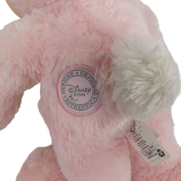 Disney Store Minnie Mouse Easter Bunny Plush 14" Stuffed Animal Toy Pink Yellow - Picture 9 of 10